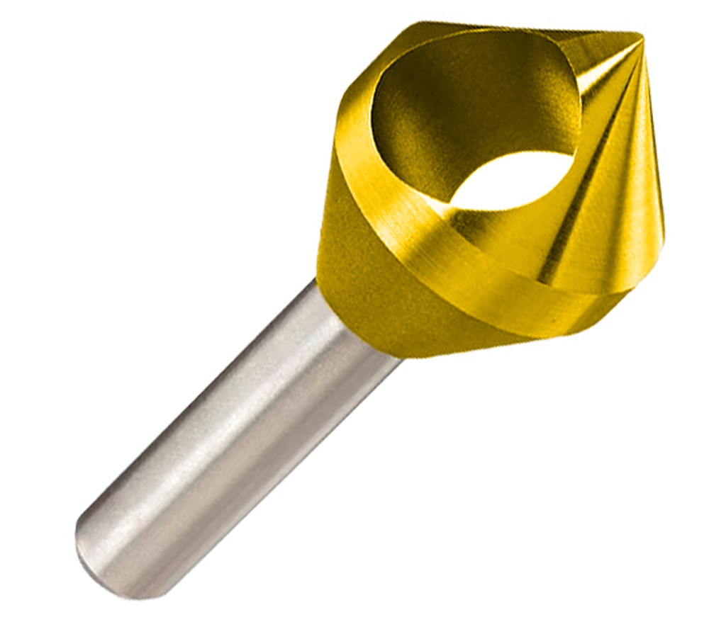 1" 60 Degree Cobalt ZeroFL Premium KEO USA Countersink TiN