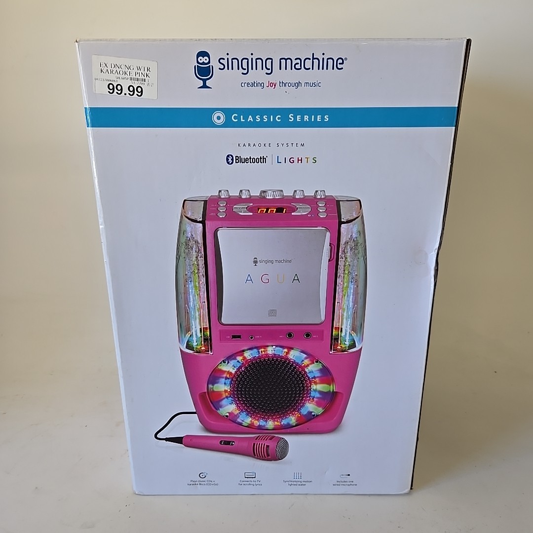 Agua Bluetooth Karaoke Machine w/ Microphone – Singing Speaker System Portable