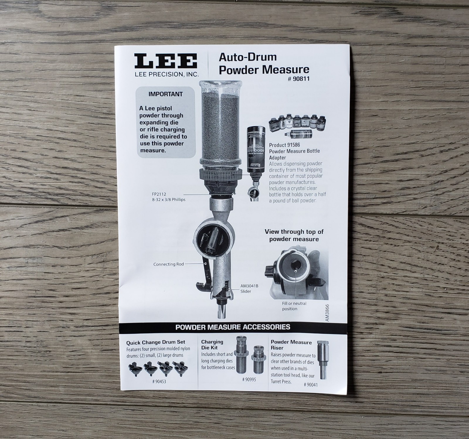 Lee Precision 90811 Auto-Drum Powder Measure