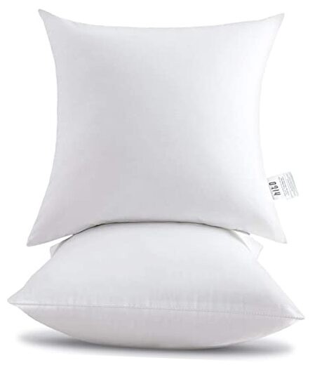 22x22 Pillow Inserts (Set of 2)- 100% Cotton 22x22 Inch (Pack of 2) White
