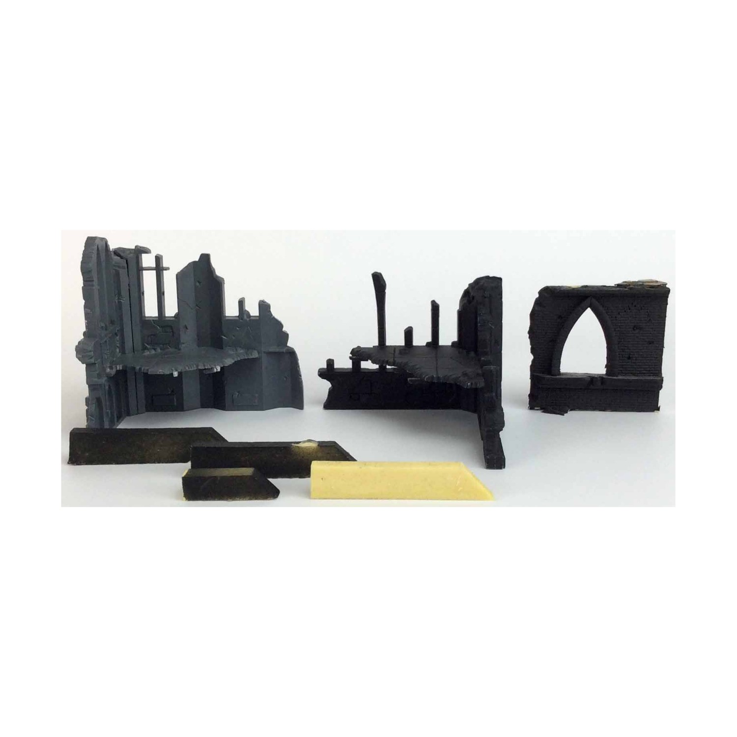 GW Citadel Scenery & Terrain - Loose Minia  Ruined Building Corners Collect NM
