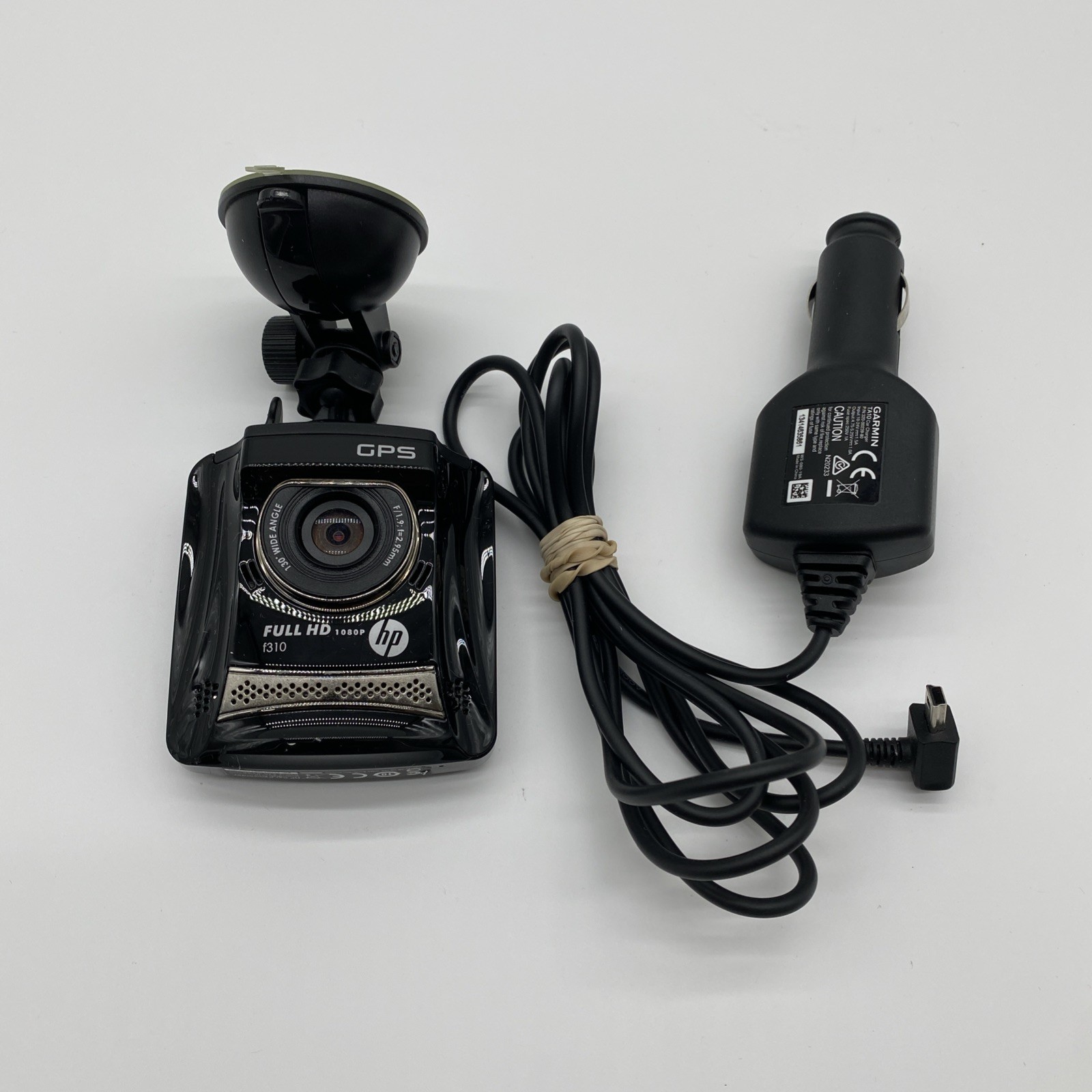 HP f310 Full HD Car Camcorder Black GPS Wide Angle 1080p With Car Power Adapter