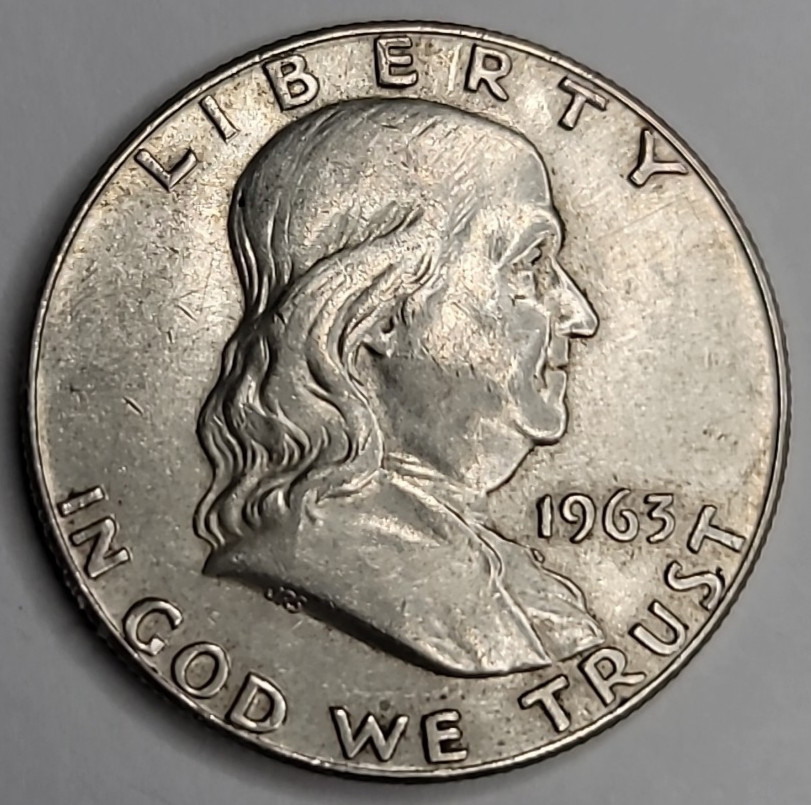 1963 D 90% Franklin Half Dollar 90% Silver