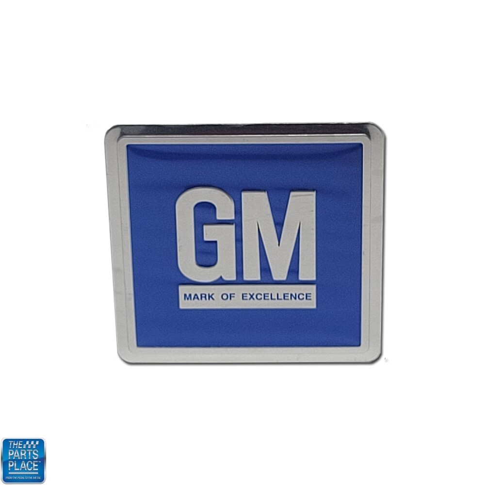 1968-77 GM Cars Metal Door Jamb Decal Blue New