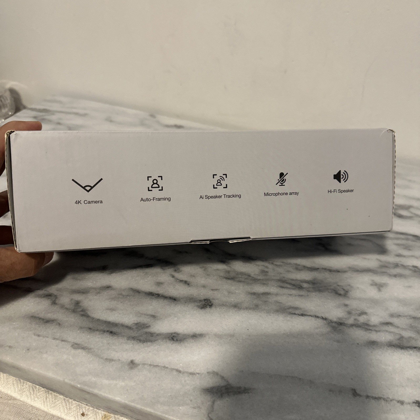 TOALLIN 4K Al Conference Webcam Bar Auto Framing Speaker Tracking Plug & Play