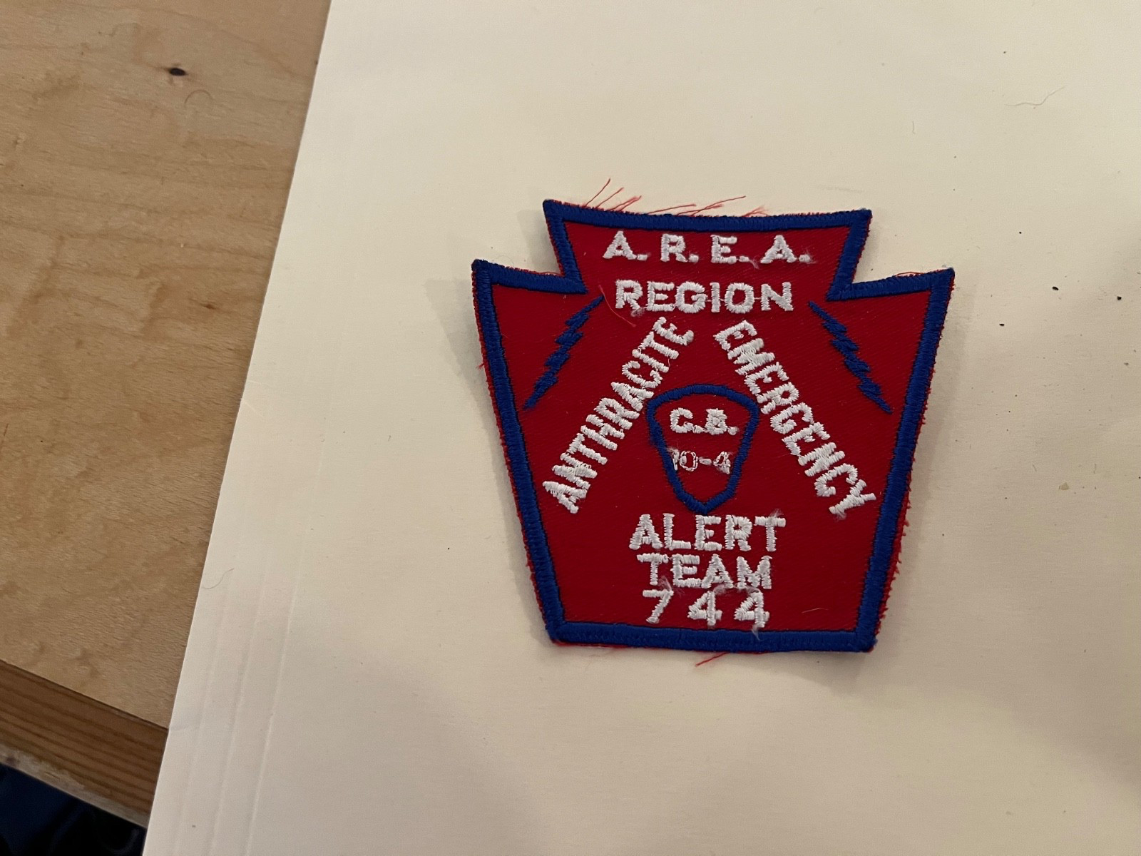 anthracite (coal) emergency team 744 pennsylvania    ,patch, new old stock 60's