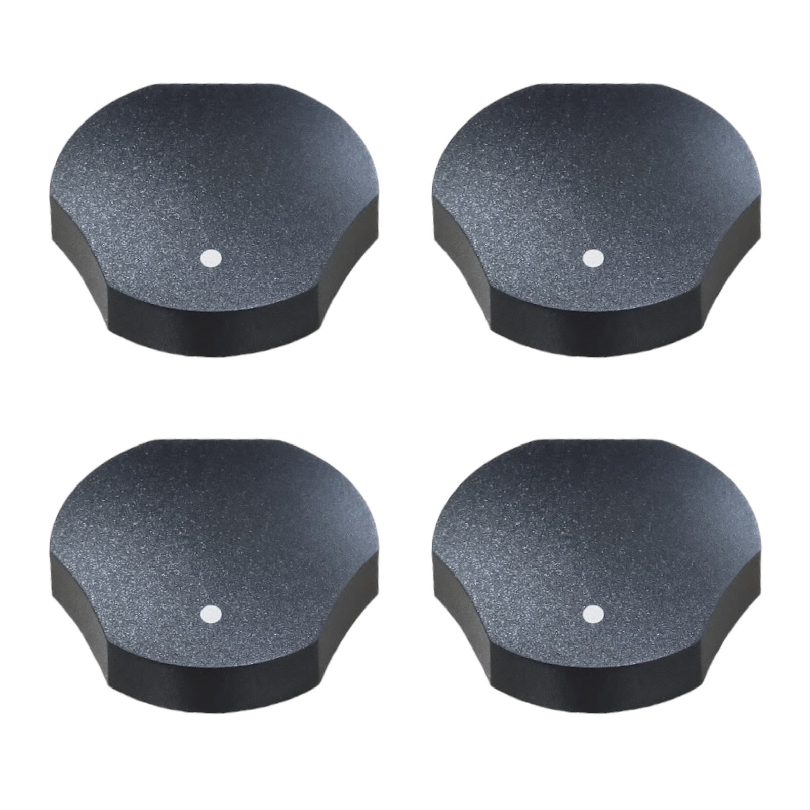 4 PACK of 74009592 Range Stove Burner Knob for Whirlpool Jenn Air WP74009592
