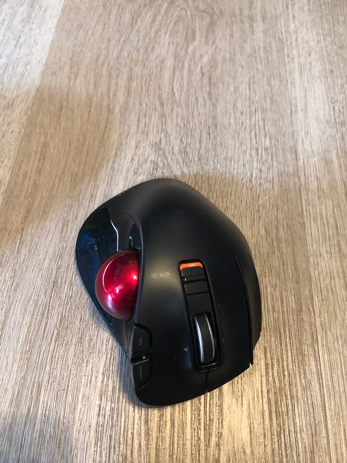 ELECOM EX-G Left Handed Trackball Mouse USB Wireless Ergonomic NO RECIEVER xt4dr