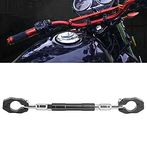 22mm Handlebar Crossbar, Universal 7/8in Adjustable, Black Aluminum black