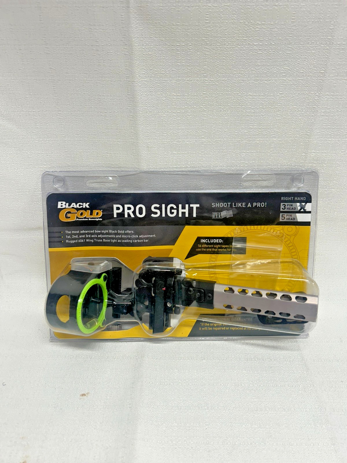 Black Gold Pro Sight, 3 Pin, with Wing Truss Dovetail System