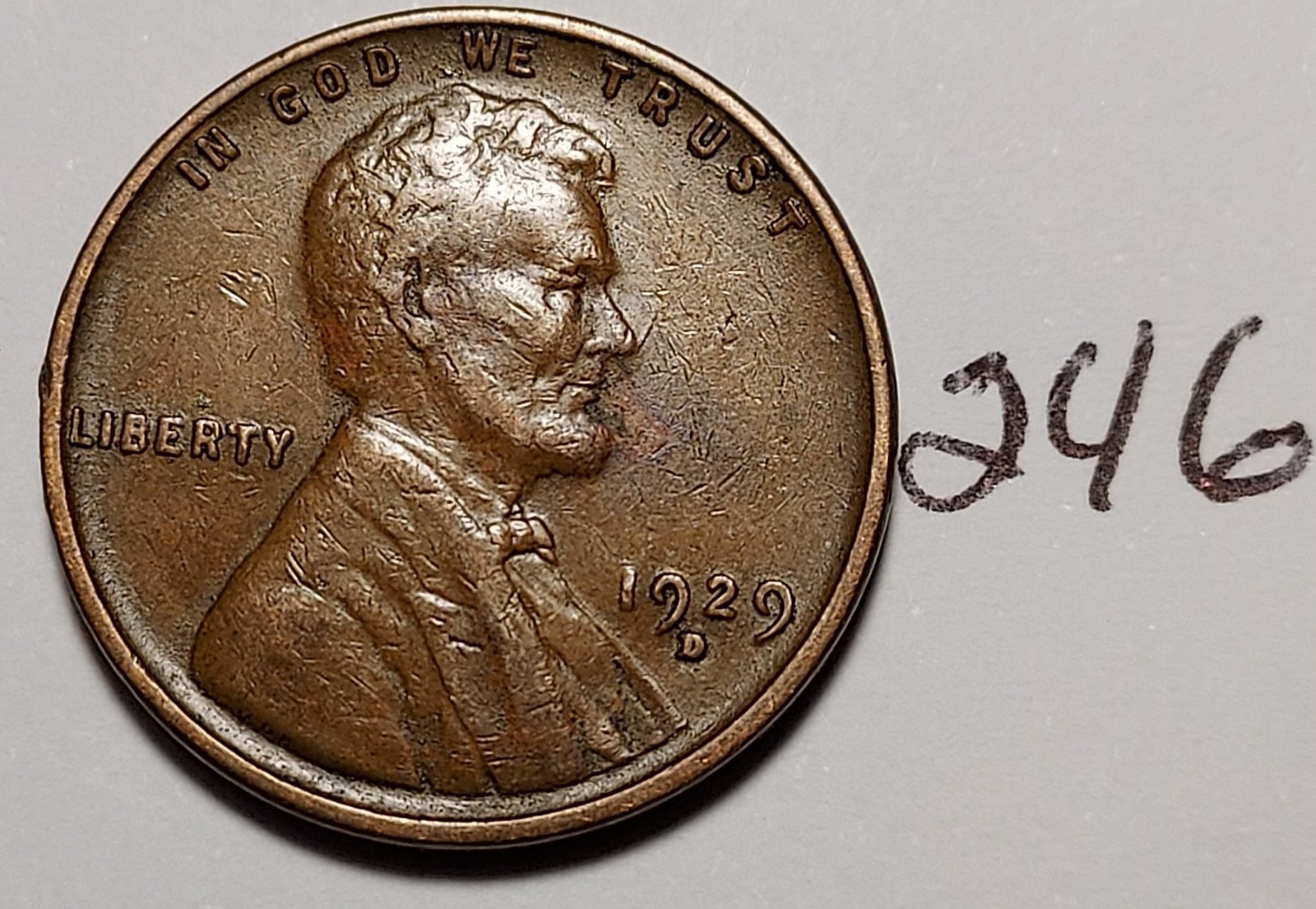 1929-D Lincoln Wheat Cent  VERY FINE   #246