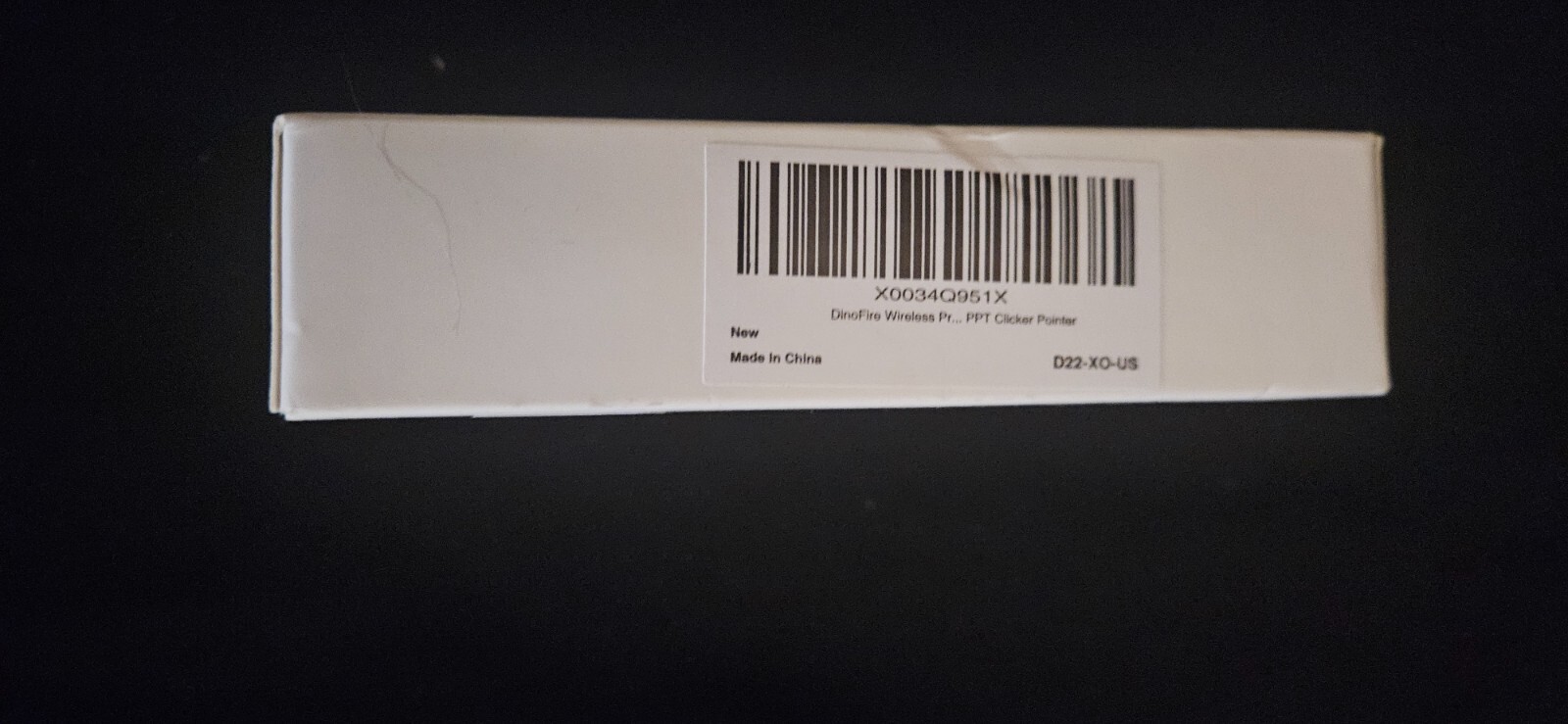 Black Wireless Presenter 2.4GHz Ergonomic Button D22-xo-us- (14479, 14895)
