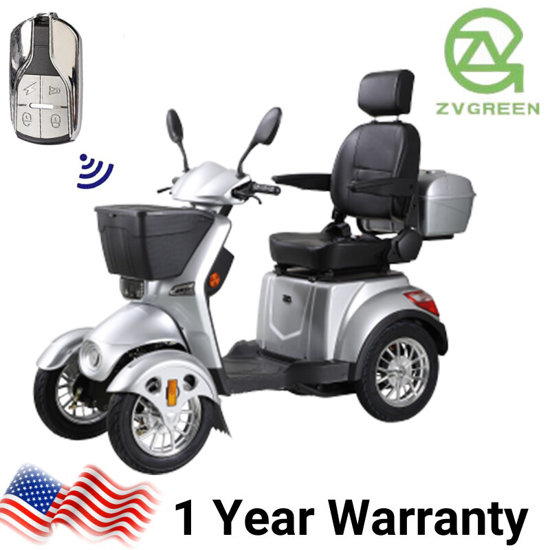 4 Wheels Travel Mobility Scooter 800W 60V 20AH Battery Motor fit Adult Senior
