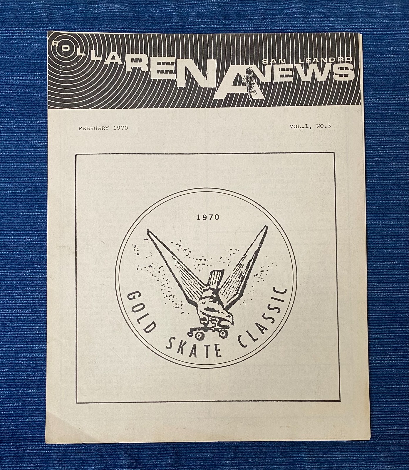 1970 San Leandro California Roller Skating Program Magazine Rollarena News 21B