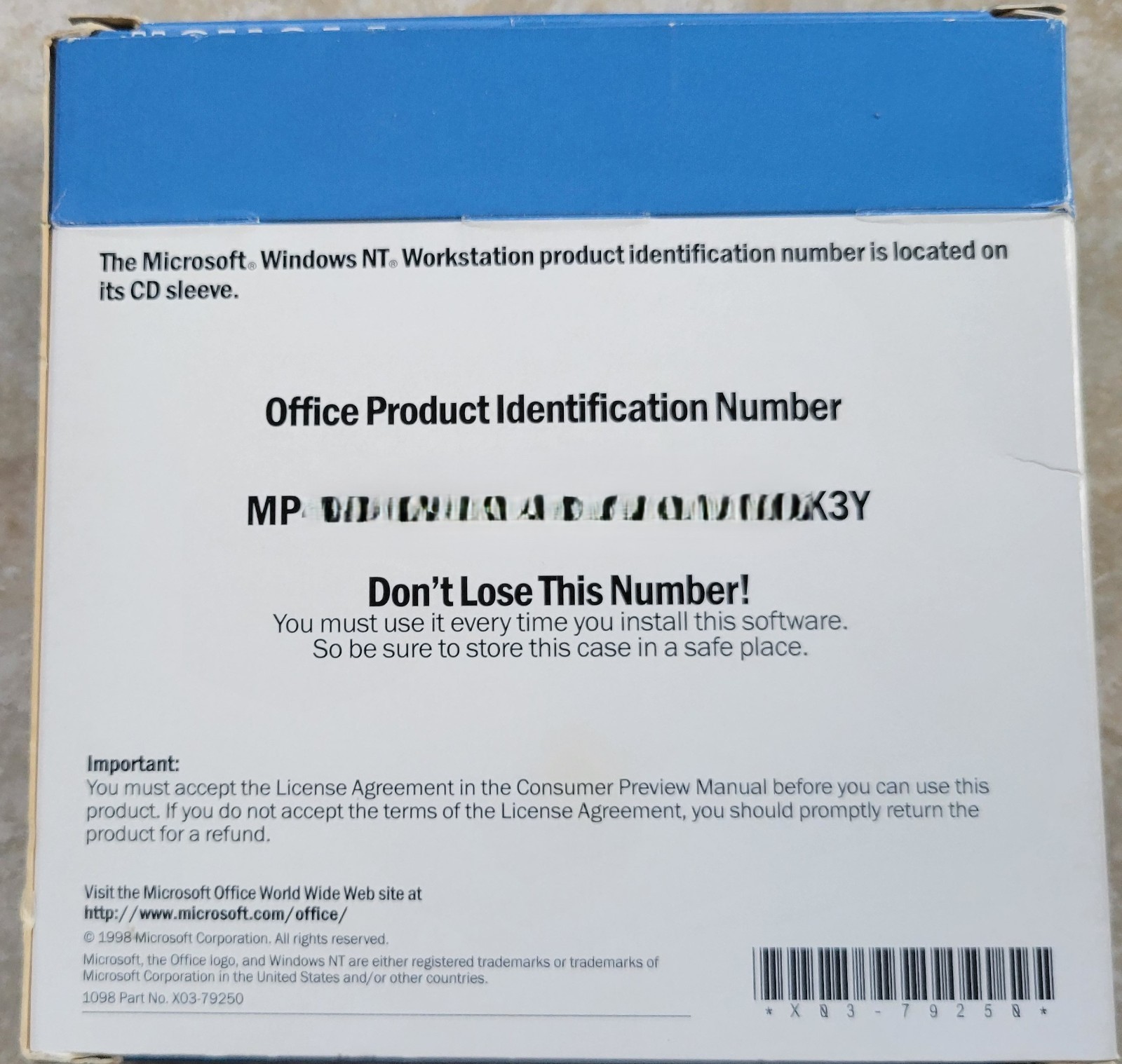 Microsoft Office 2000 Consumer Preview Program, 7 CDs