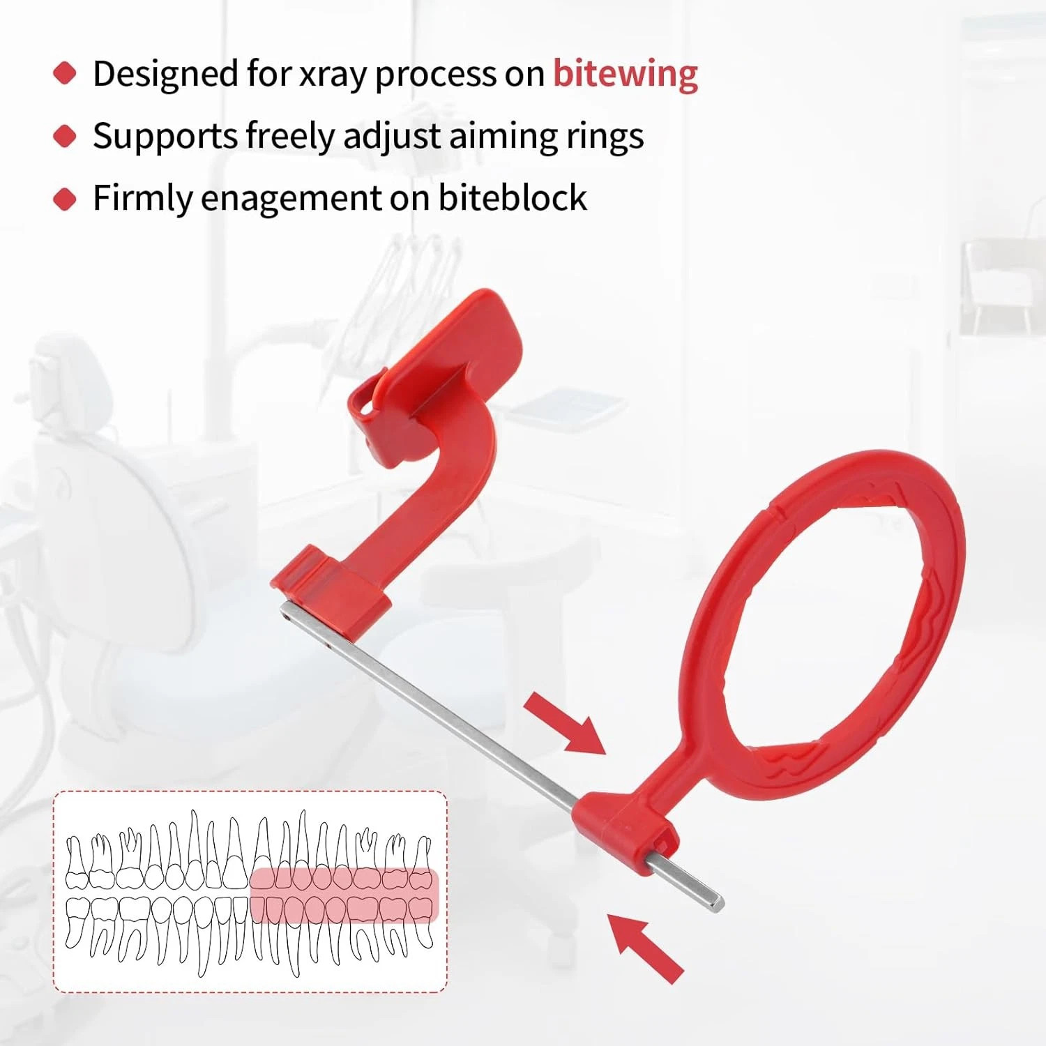 5Pcs Dental Aiming Ring X-RAY Positioning System Type Bite Wing