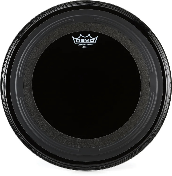 Remo Ambassador SMT Ebony Bass Drumhead - 16 inches