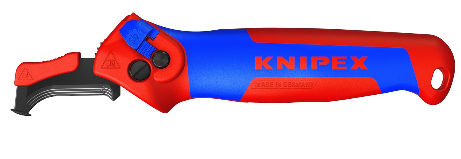 KNIPEX 1650145SBA Ratcheting Insulation Knife Fixed Blade Ergonomic Grip Tool