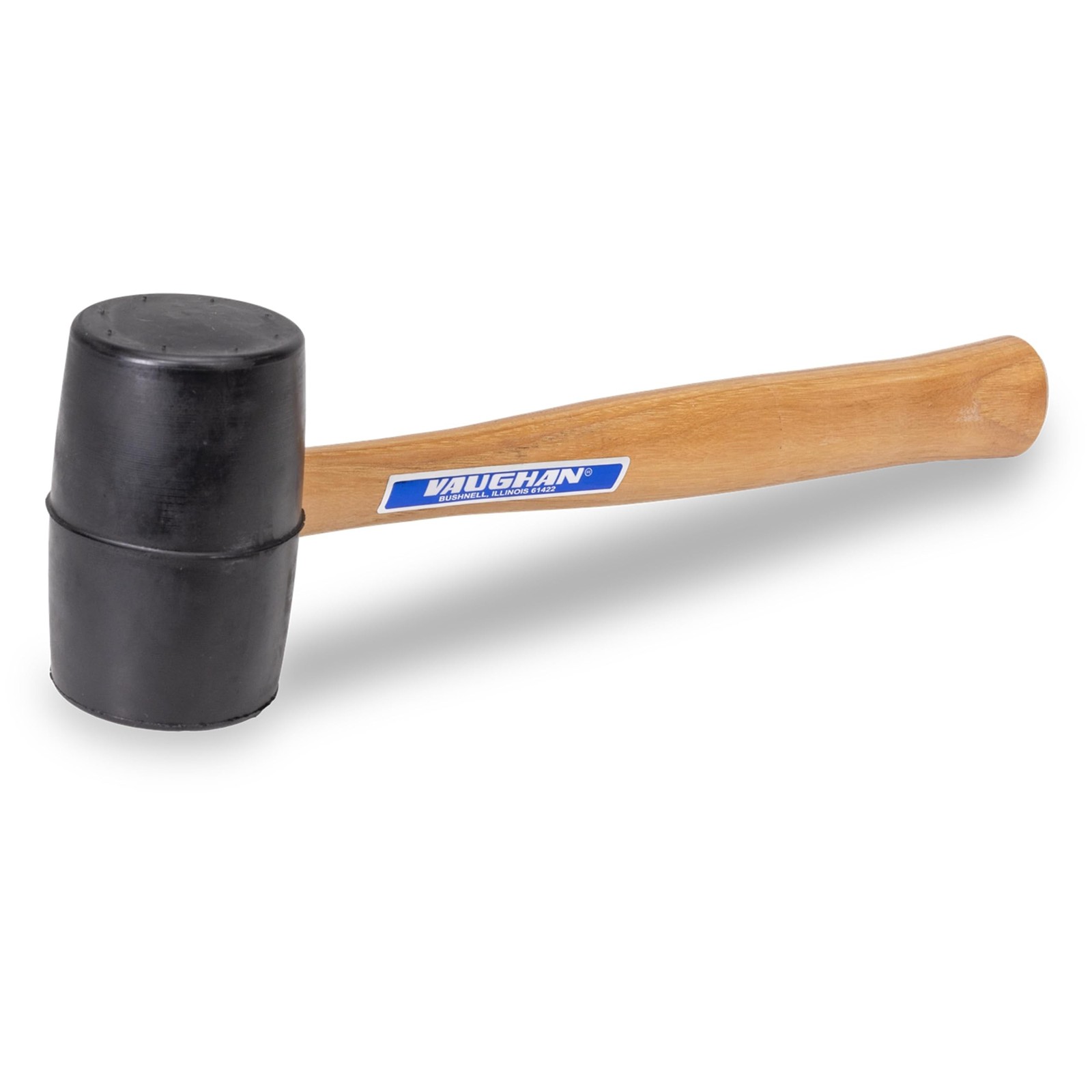 VAUGHAN Solid Rubber Mallet, Quality Rubber 20 oz Head, Made In The USA, Hard...