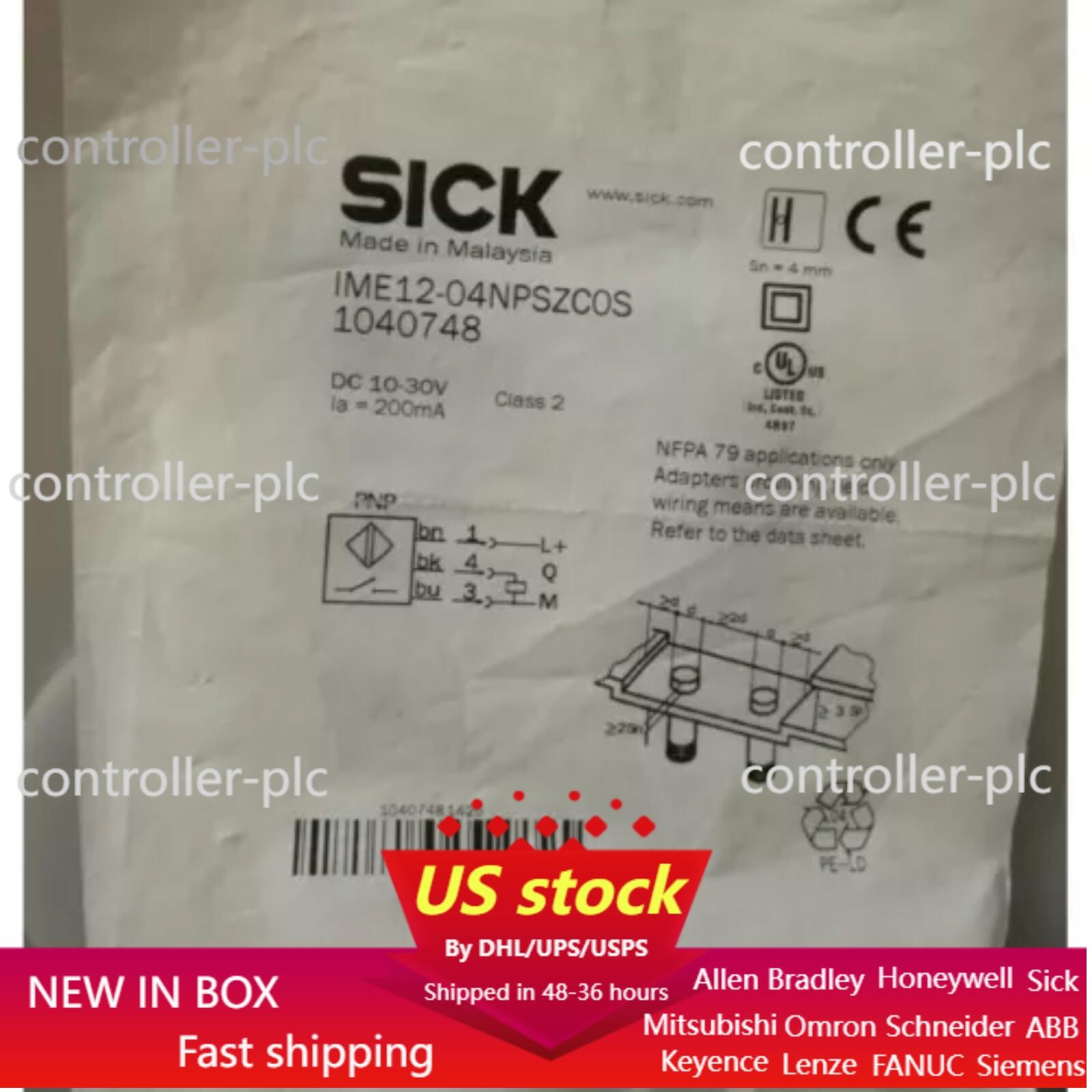 New Sick IME1204NPSZC0S 1040748 IME12-04NPSZC0S Proximity Sensor