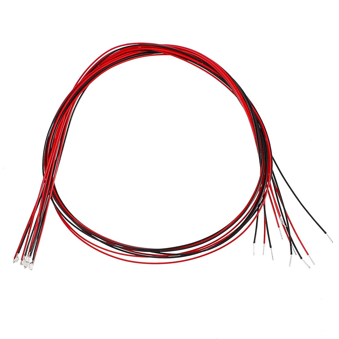 5pcs Pre-soldered Surface Mounted LED Red Light Diode 0402 DC 1.8-1.9V for DIY