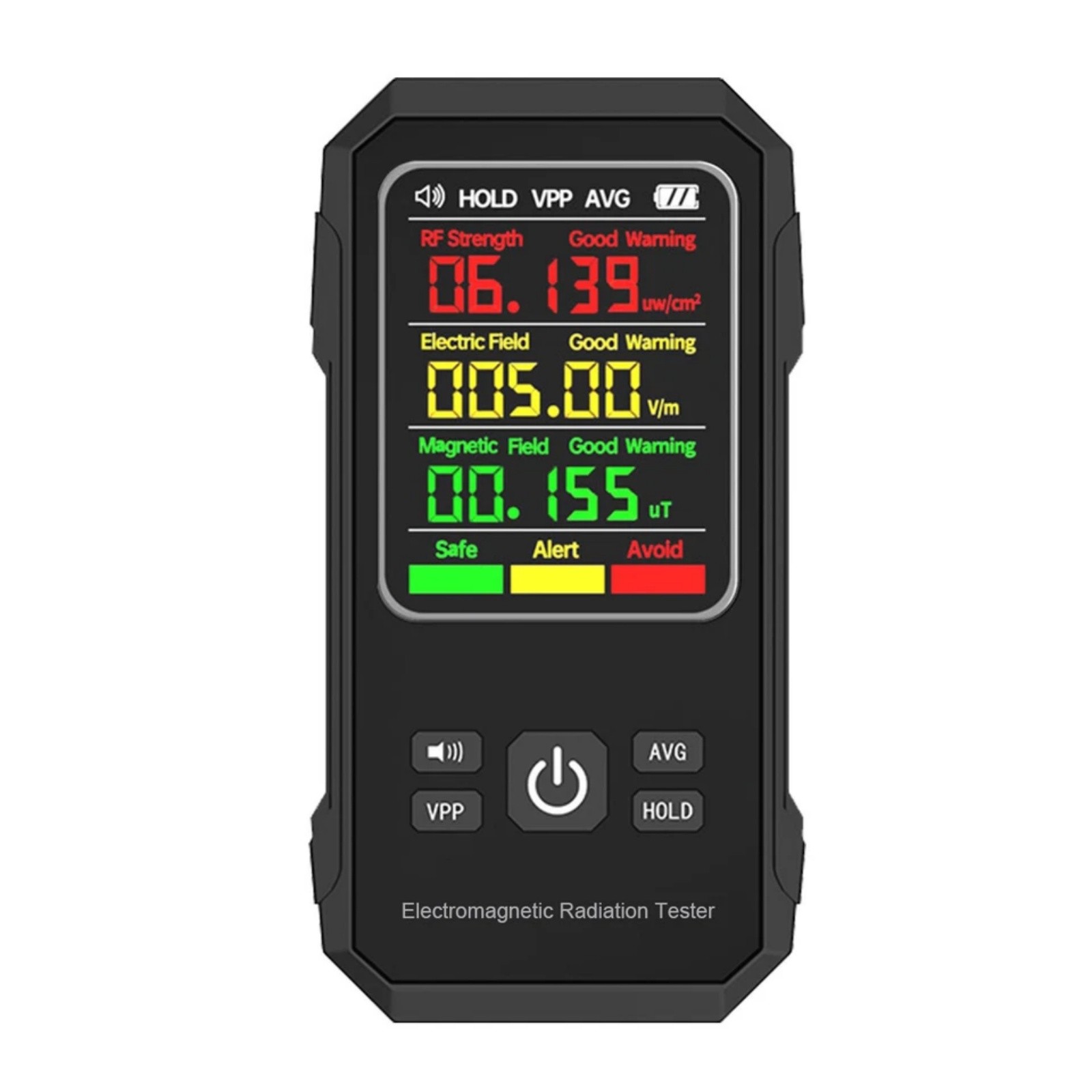 EMF Meter Electromagnetic Radiation Detector with Data Lock and Screen Lock