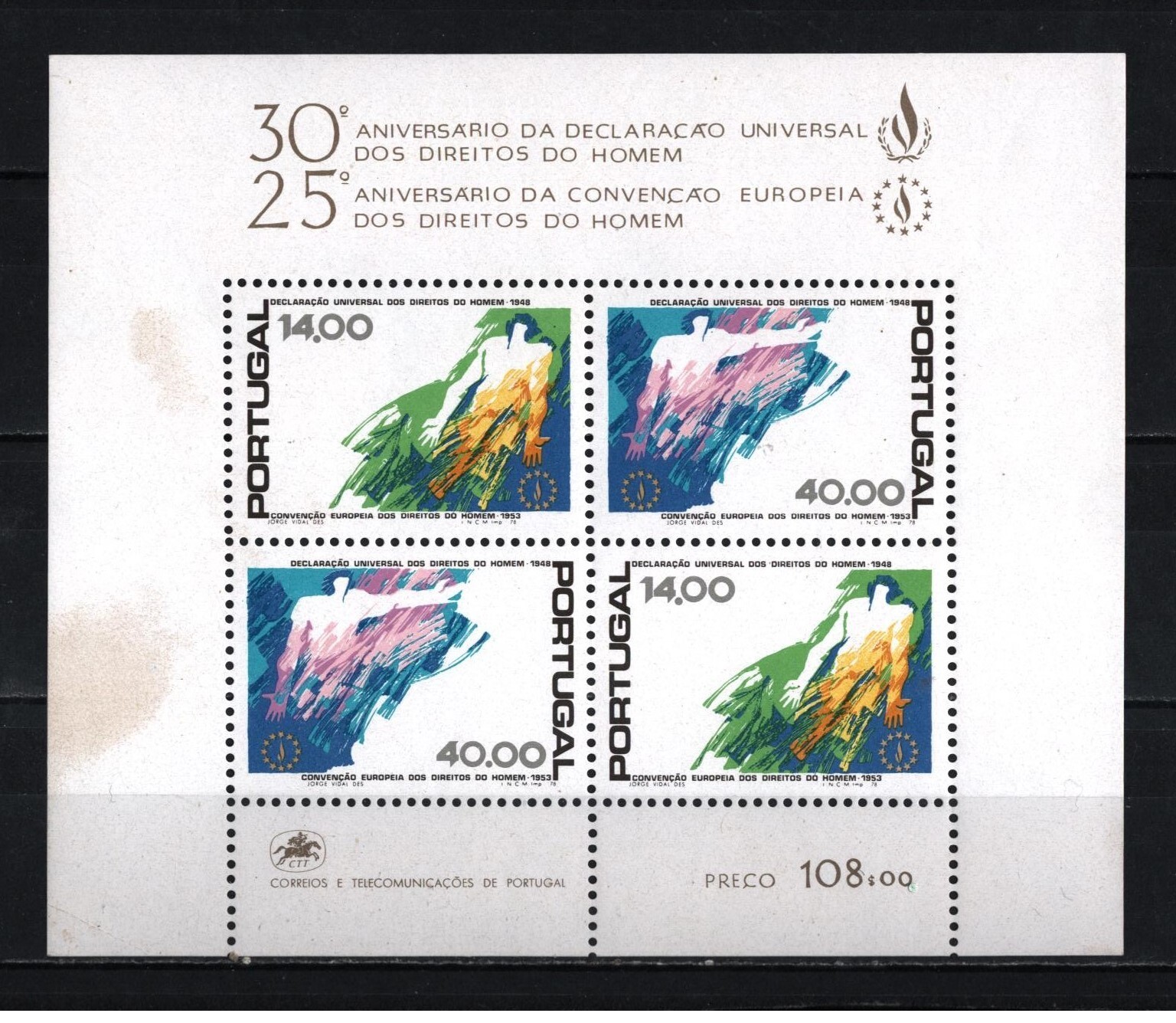 PORTUGAL 1978 S/S MNH