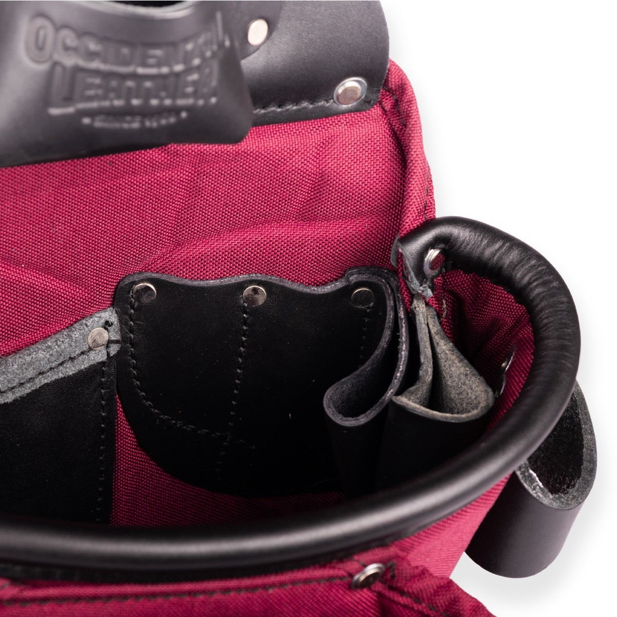 Occidental Leather 8582R FatLip™ Tool Bag- Deep Red MADE IN USA