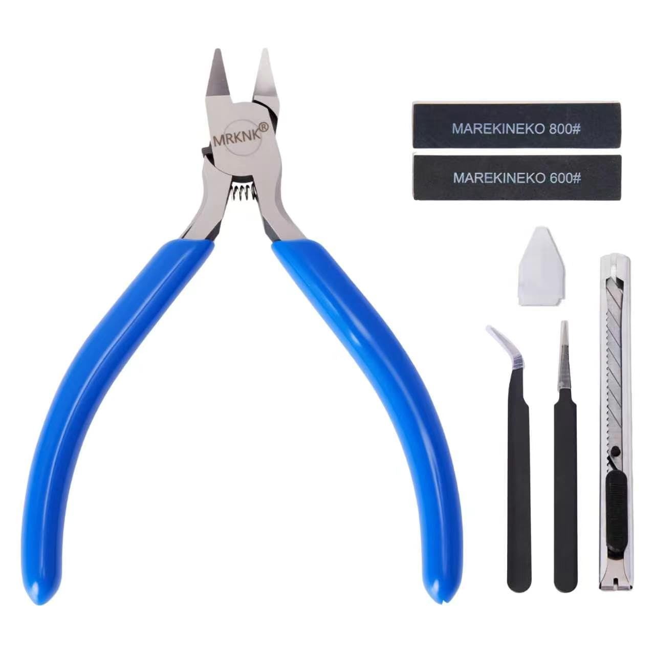 Model Building Tools Kit,6-Piece with 4.3inch Precision Nipper, Bule