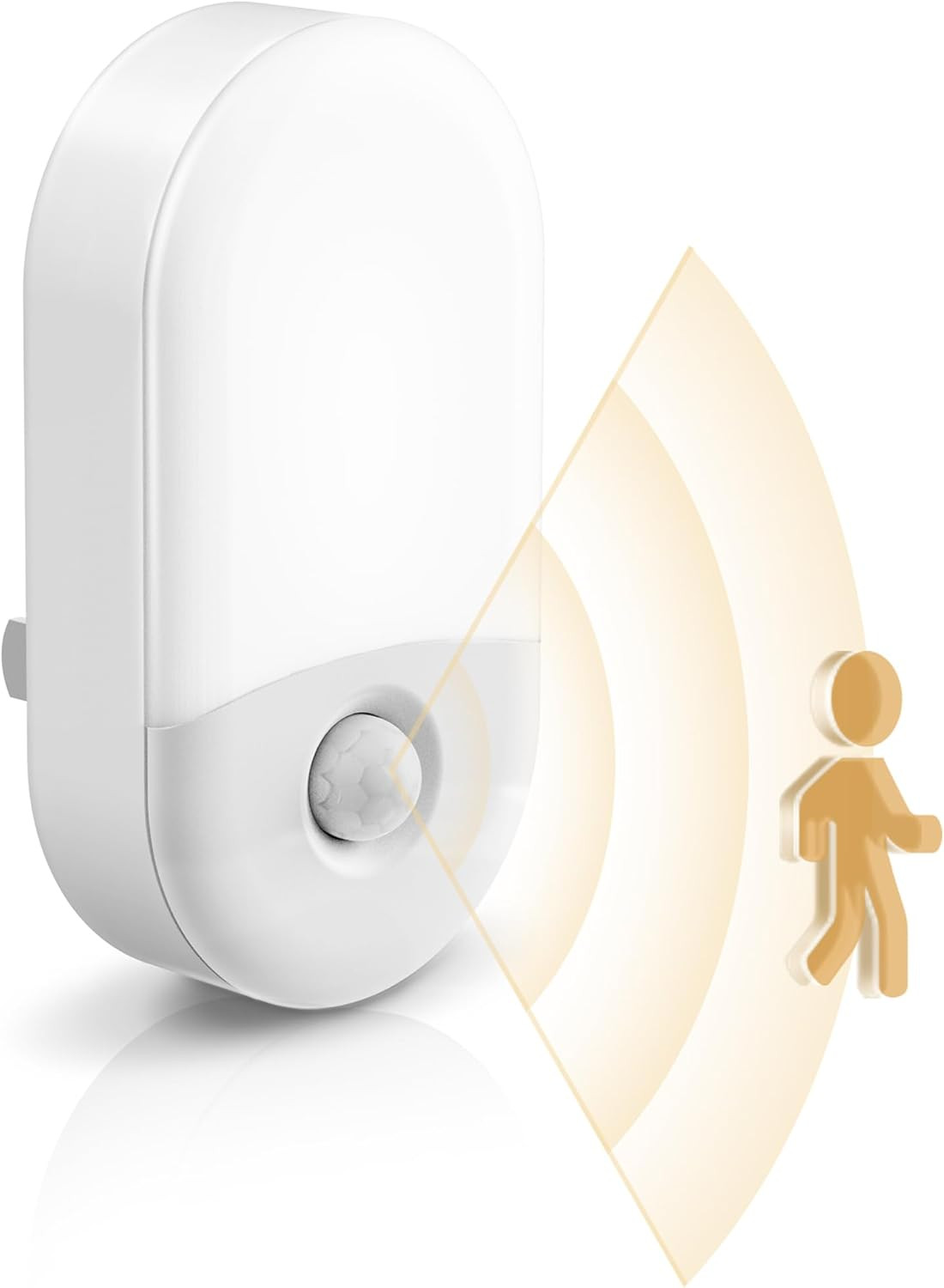 Motion Sensor Night Light, 2-Pack, Adjustable Brightness for Home Use