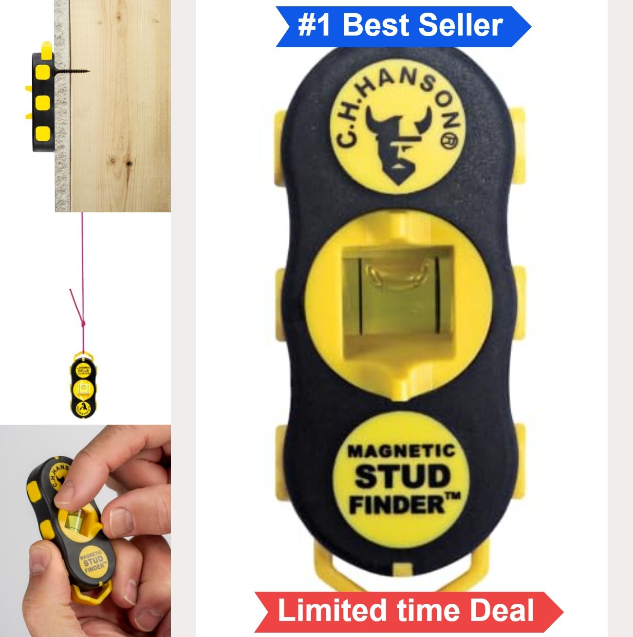 Magnetic Stud Finder Wall Scanner Center Finding Tool With Magnet Locator Studs