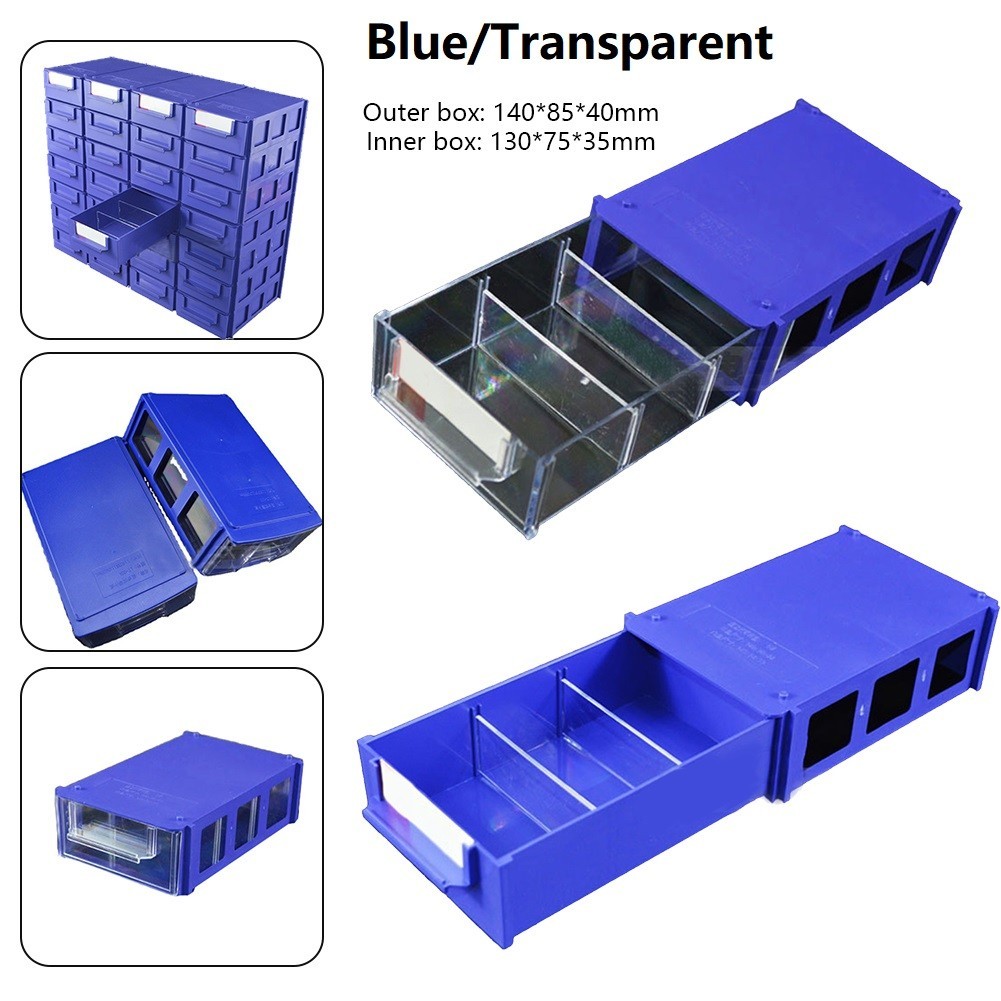 1PC Stackable Plastic Hardware Parts Storage Boxes Component Screws Toolbox