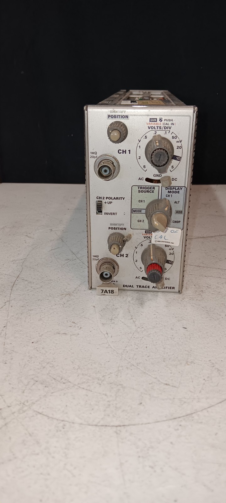 Tektronix 7B18 Dual Trace Amplifier - for 7000 Series Oscilloscopes