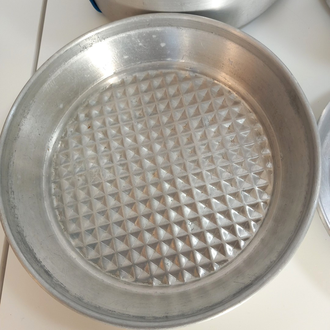 Vintage Mess Kit Aluminium Pots Camping Nesting Set 3