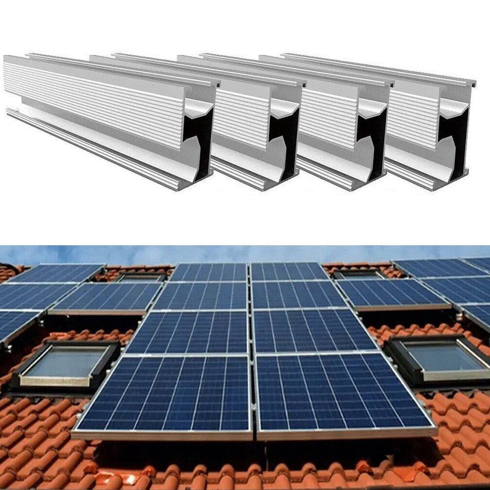 PV Solar Panel Mounting Rail 20cm 4PCS Aluminum Alloy for Support