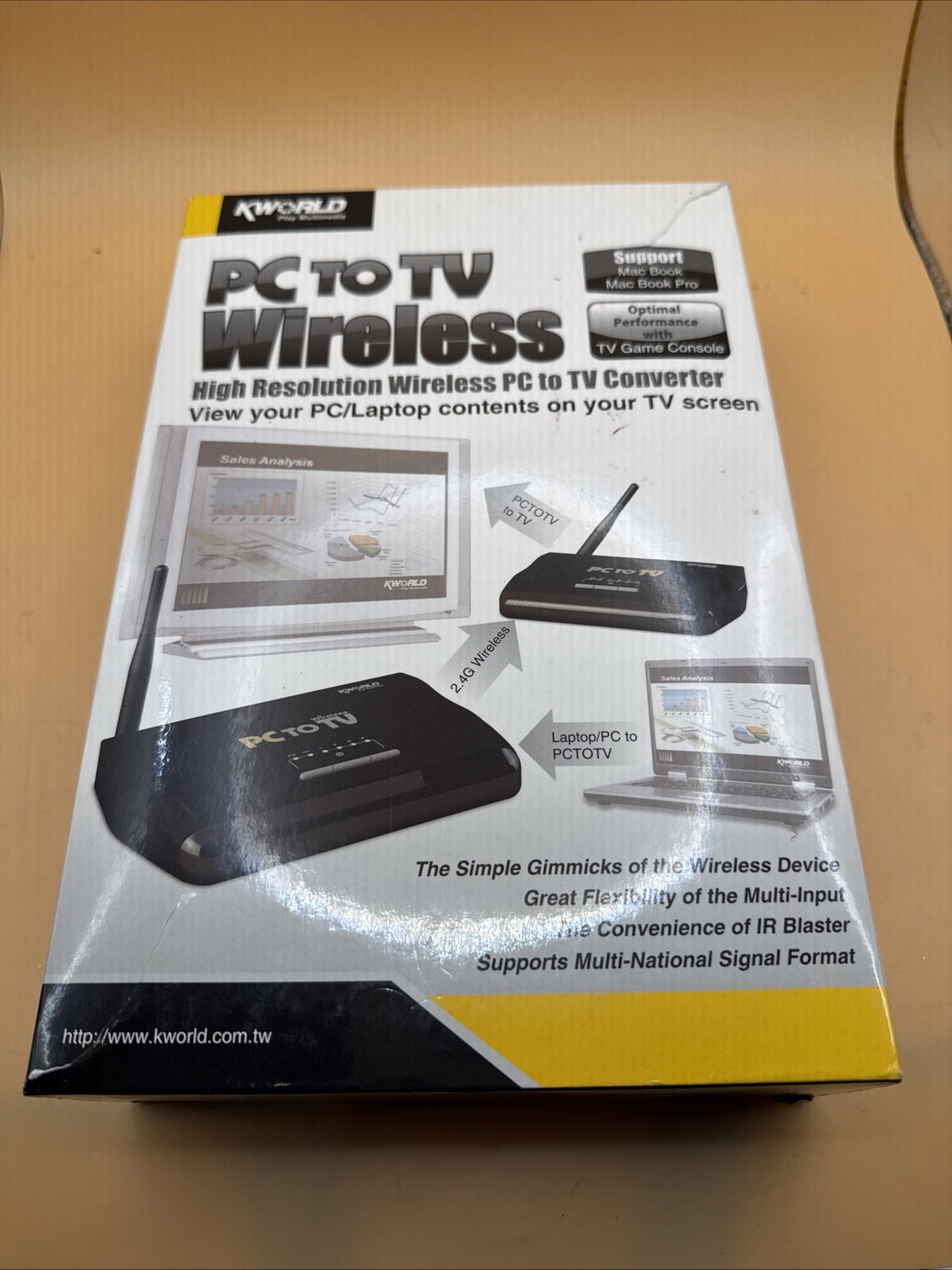 KWorld PCTOTV KW-SA240 PC To TV Converter - View PC / Laptop Contents On Your TV