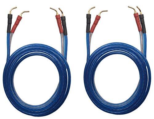 KK ZB-ZB 1pair SetTotal 8 pin Plug HiFi OFC Speaker Wire Pin Plug to Pin Plug