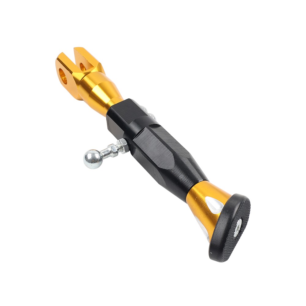 Motorcycle Universal Adjustable Kickstand Foot Side Support Kick Stand Gold