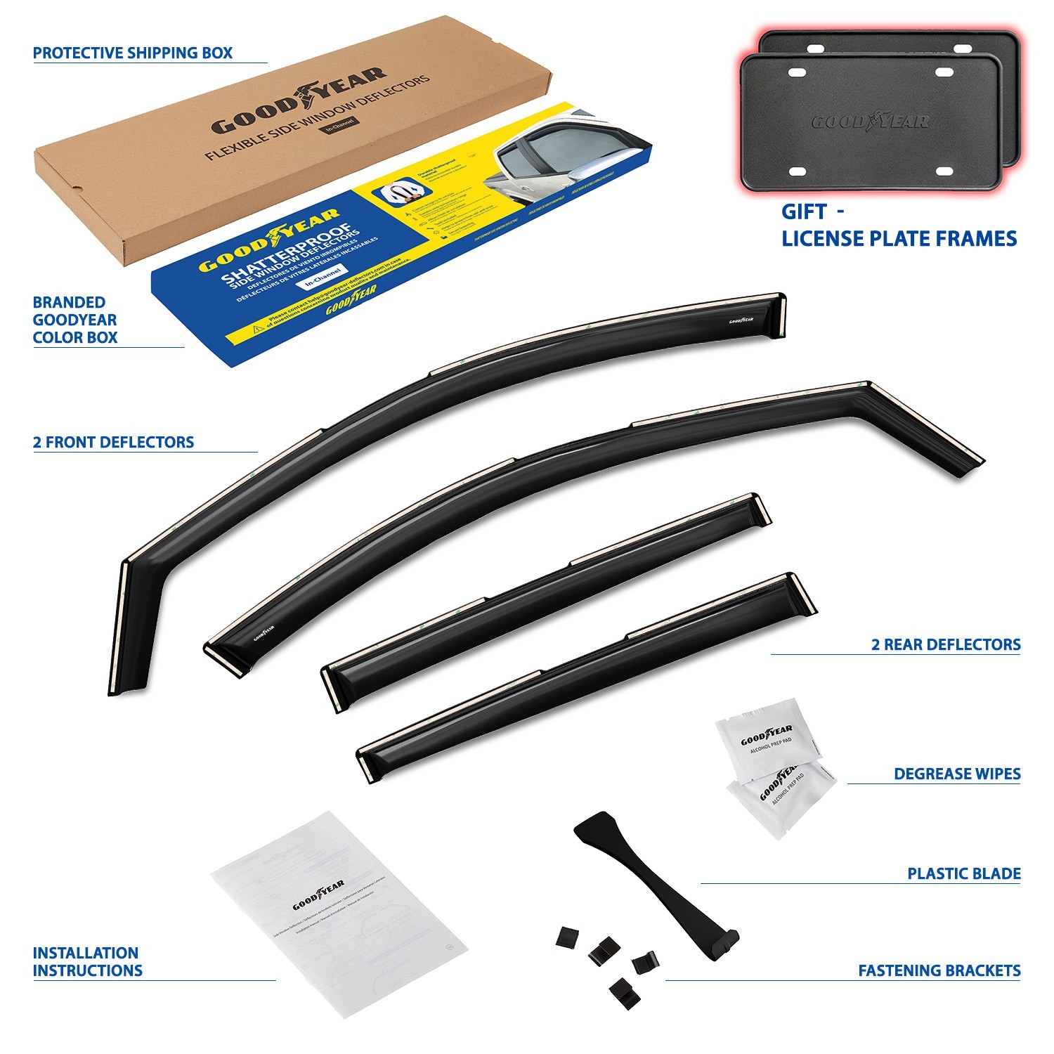 Rain Guards Vent Visors Shade for 2020-2026 Buick Encore GX