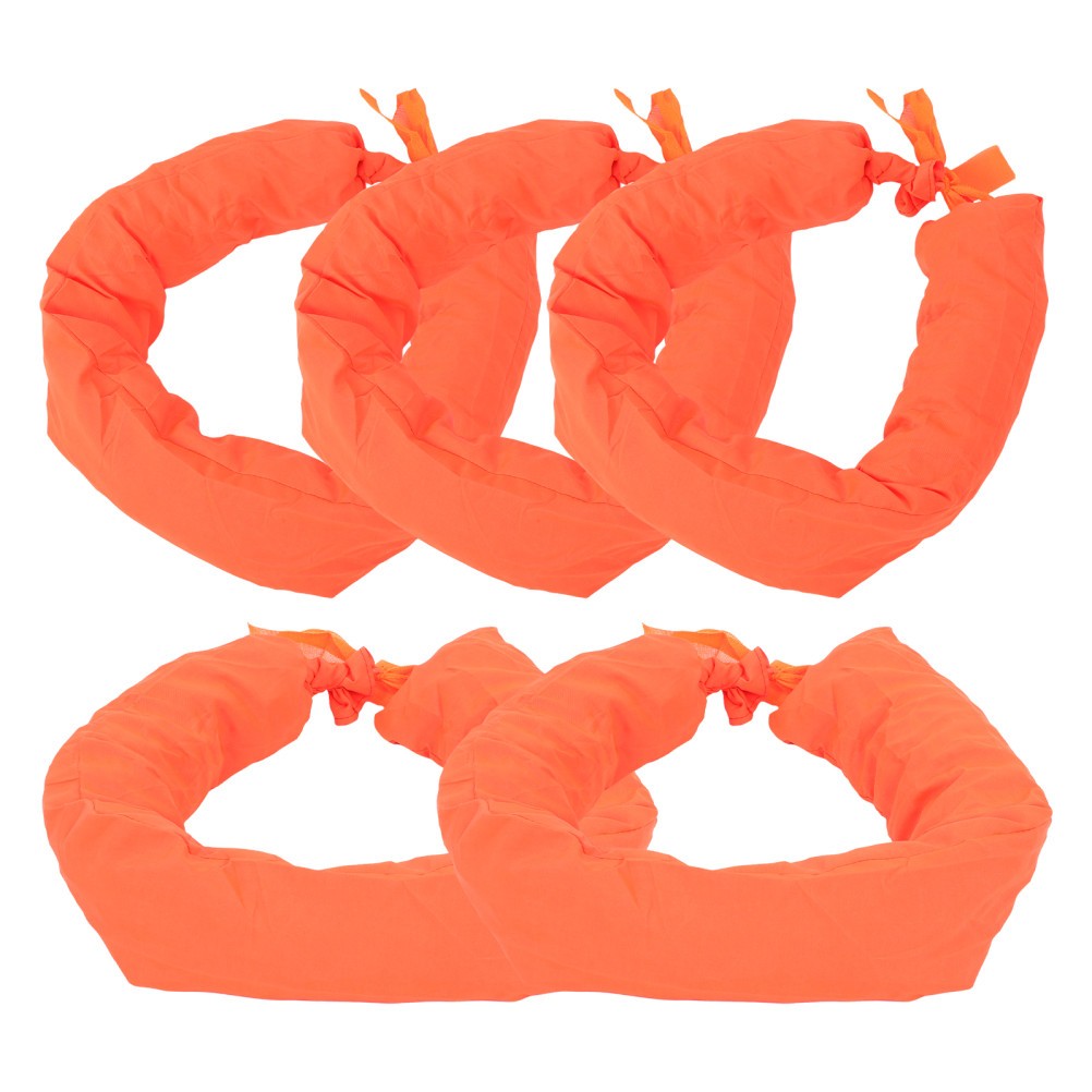 5Pcs Reusable Cloth Cone Sandbags with Reflective Signs Orange for Road Safety