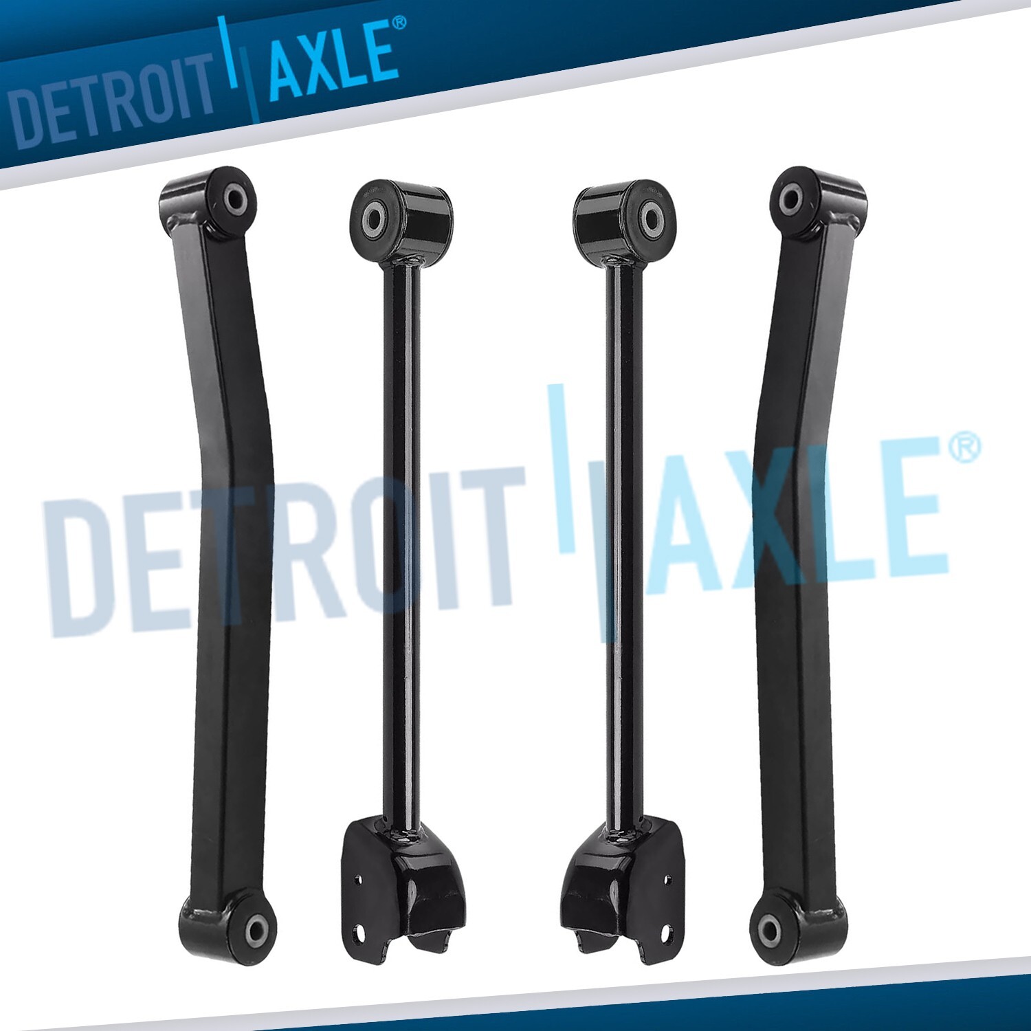 Complete Front Upper & Lower Control Arms for 2007 2008 - 2017 Jeep Wrangler JK