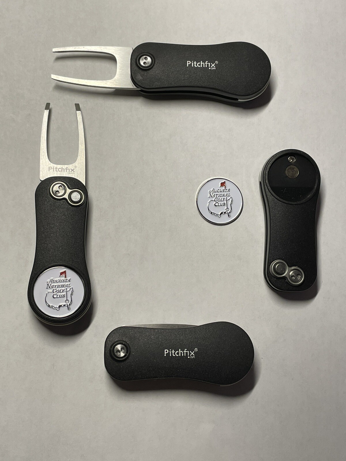 (1) Pitchfix Golf Switchblade Divot Tool & Augusta National GC Coin Golf Marker