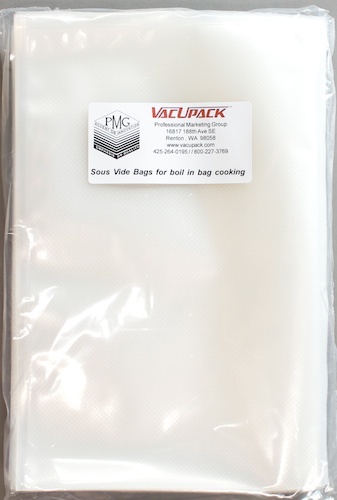 100 SousVide Gallon 10x14 A Seal Meal Food Saver Bags by VacUpack made in Italy