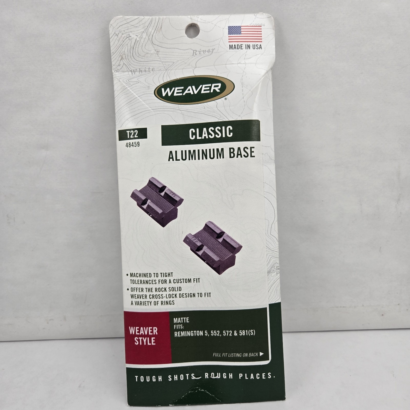 Weaver 48459 Aluminum Base 3/8" Grooved Receivers Remington 5 552 572 581(s)