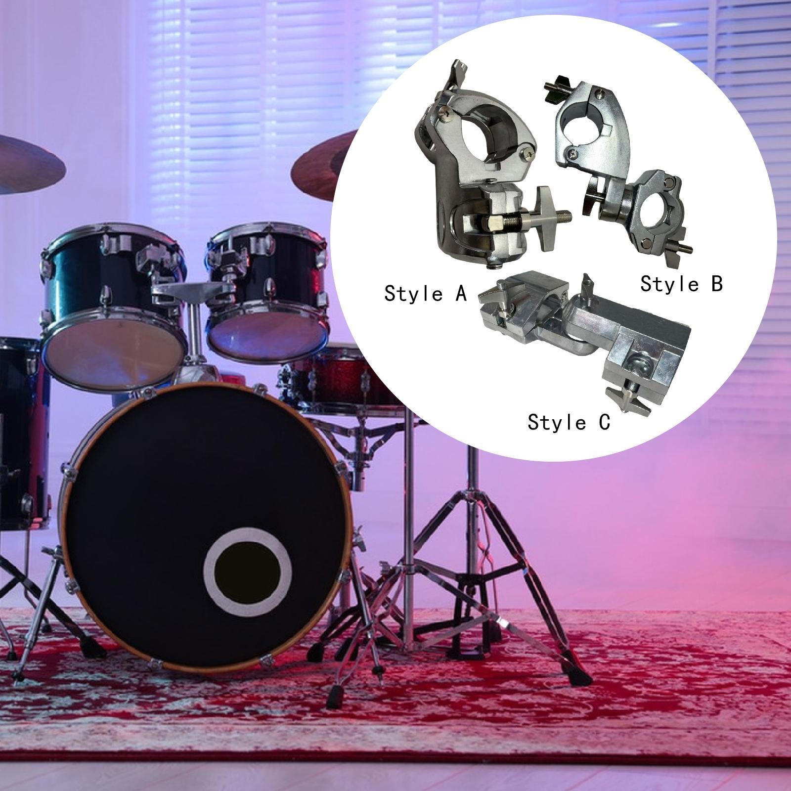 Drum Rack Clamp Fitting Musical Instrument Accessory Drum Set Mount Clamp