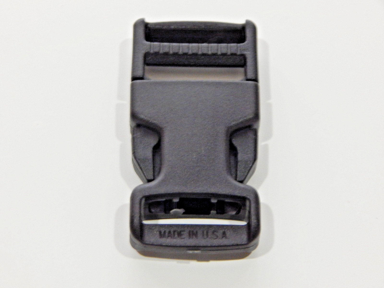 GSI SR USA Black 1" Side Release Buckle Female Fixed Male Adj USA Made NOS