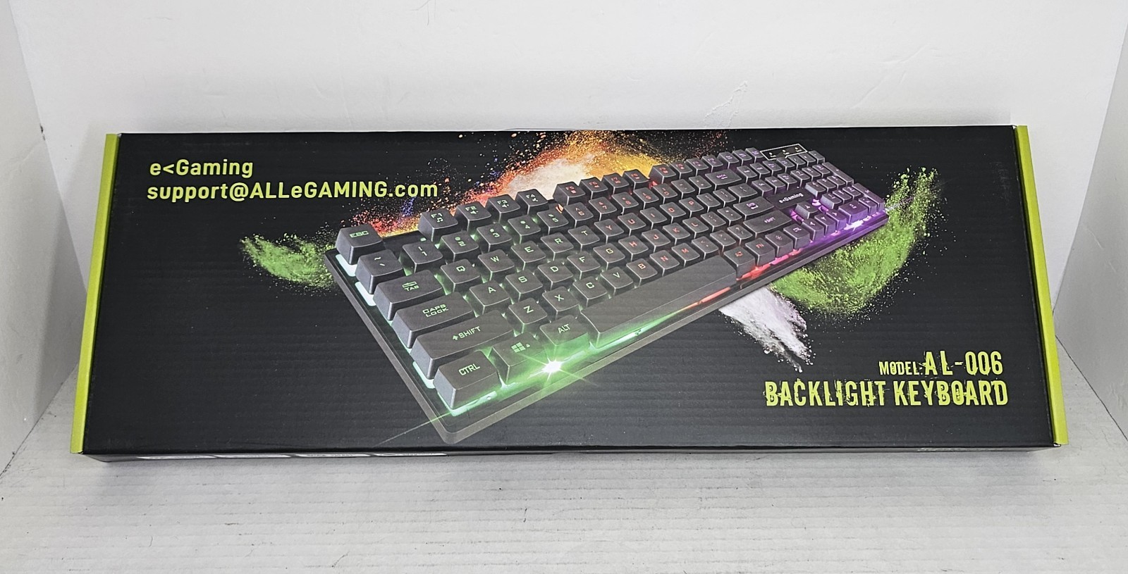 eGaming Backlit Keyboard Model AL-006  New In Box!