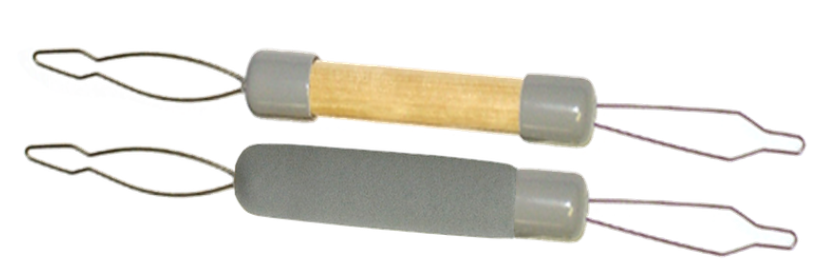 Kinsman Dual Ended Button Aid - Wood or Texture Grip Handle