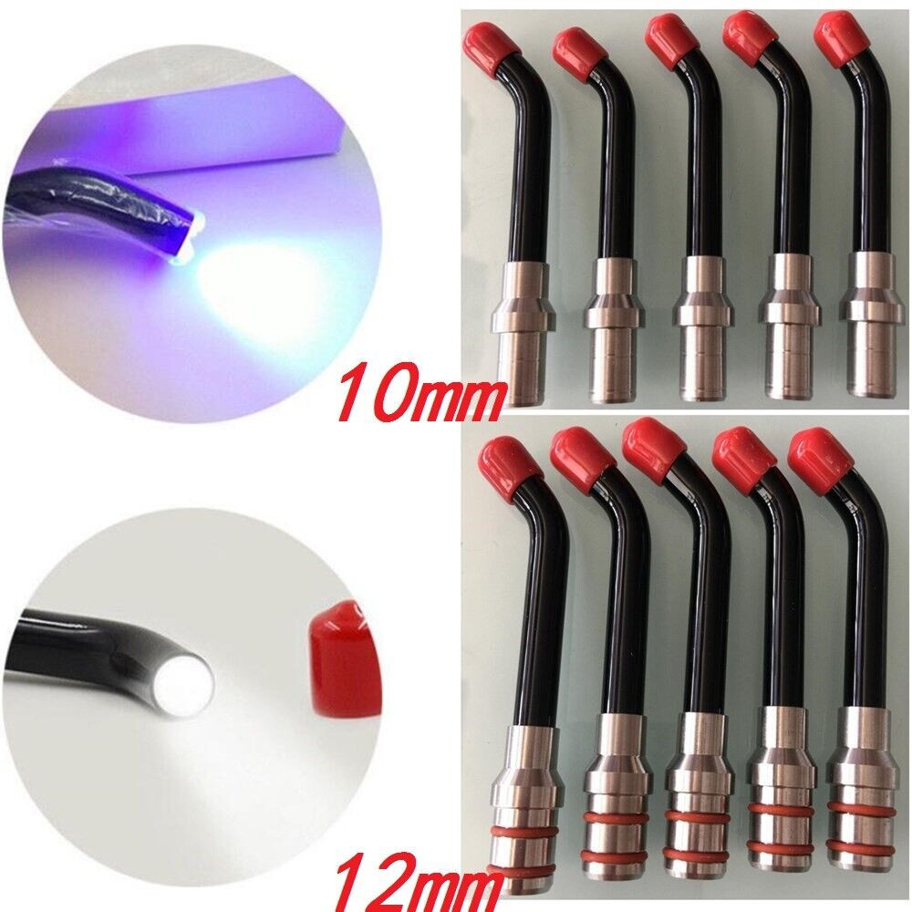 1Pc Dental Optical Fiber Curing Light Cure Lamp Guide Rod Tip Glass 10mm/12mm