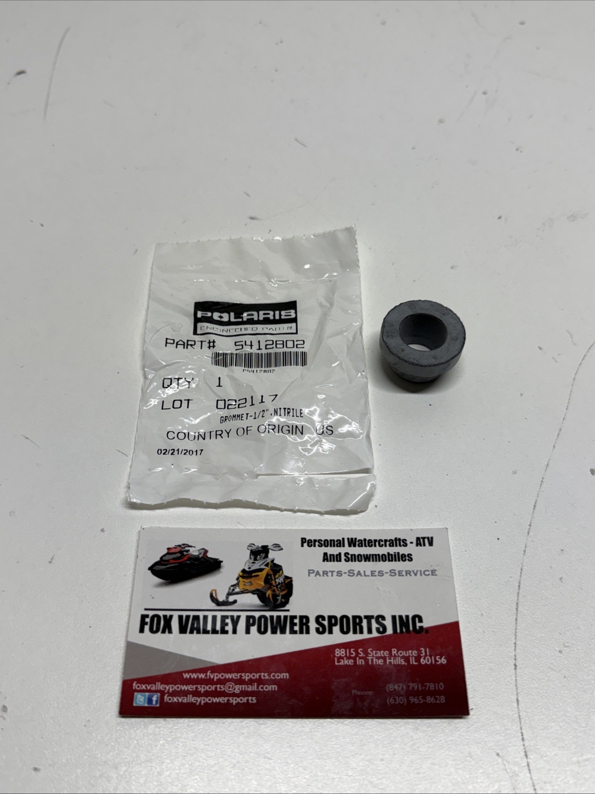 03-04 NEW OEM POLARIS NITRILE GROMMET 5412802 SNOWMOBILE